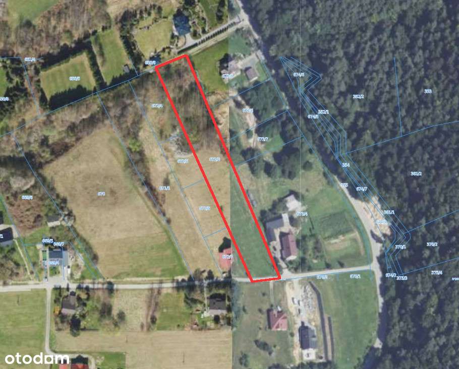 Atrakcyjna duża działka pod Myślenicami - Pełny obrazek: 5/12