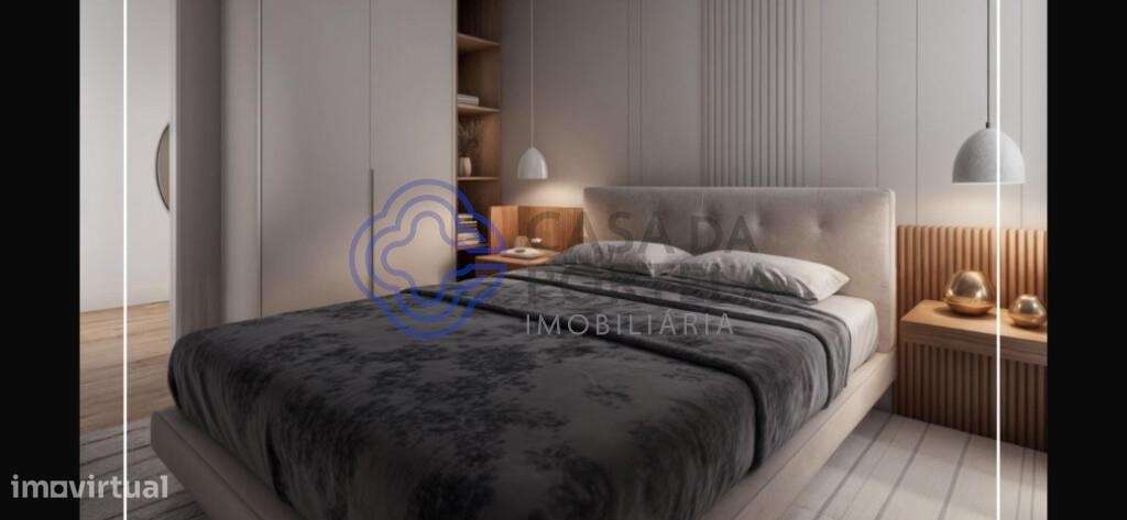 T1suite em Gaia,  varanda, cozinha equipada open space, ar condicionad - Grande imagem: 4/7