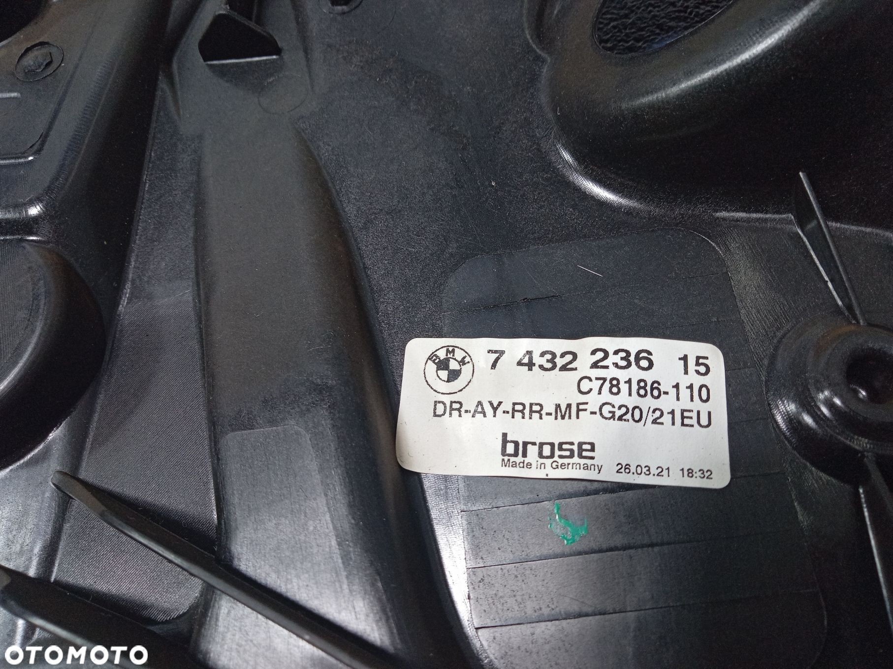 BMW 3 G20 M3 G80 PODNOŚNIK TYŁ PRAWY 7432236 - 3