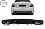 Difuzor cu ornamente evacuare Mercedes C-Class W205 S205 (2014-2020) C43 Design pe- livrare gratuita - 18