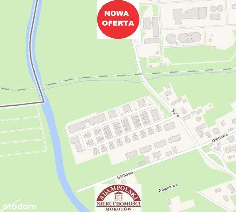 Wilanów Zawady/ ul. Syta/działka/1622 m2/mpzp-0