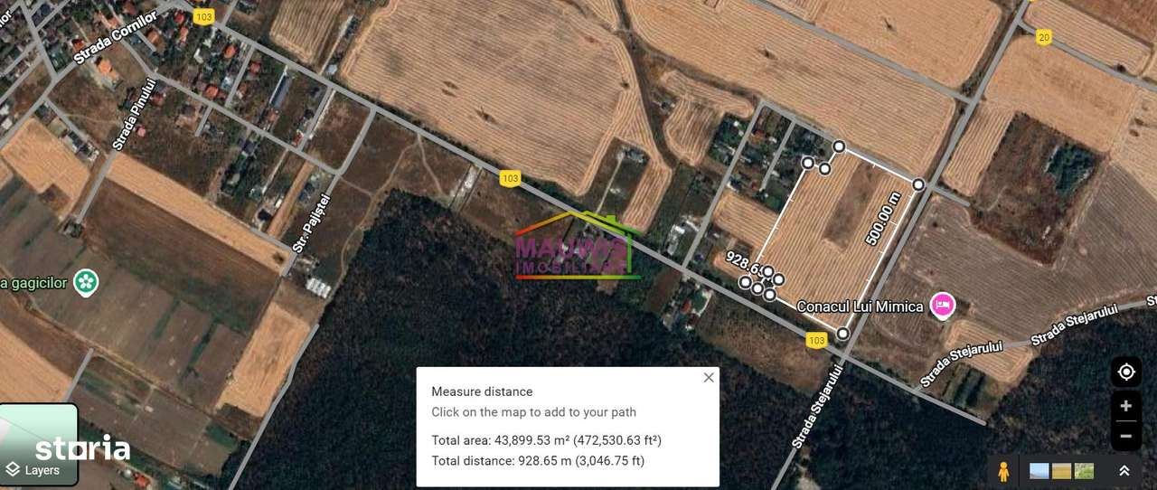 Vand teren intravilan in zona Magurele strada Stejarului.-3