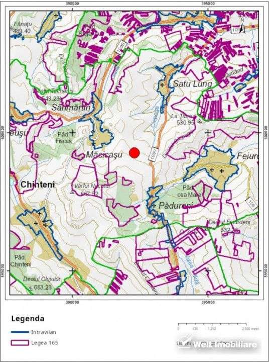 Teren in Padureni - Chinteni, 5800 mp, intravilan, Lv1 - viitoare cons - Imagine principală: 5/5