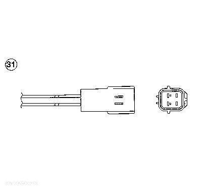 Sonda lambda (liczba przewodów 4, 271mm) (ogrzewana) NISSAN MICRA C+C III, MICRA III, NOTE, - 3