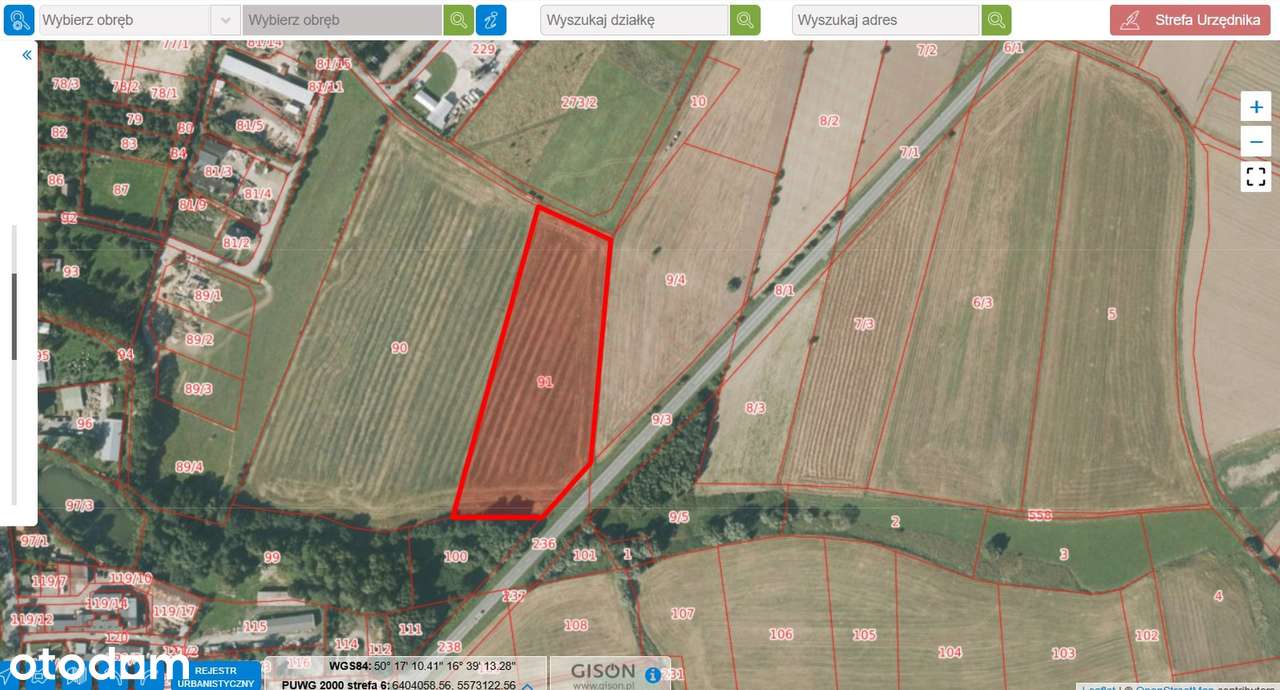 Na Sprzedaż Grunt Pod Produkcję i Usługi przy DK 33-8