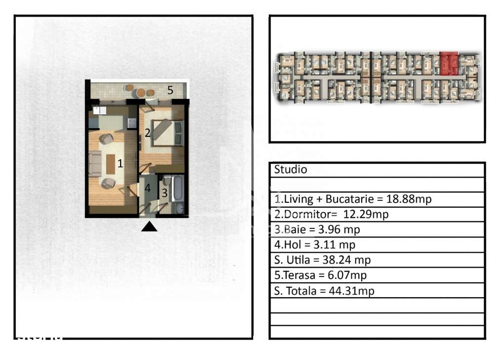 Metrou Leonida Amurgului 2 camere tip studio mobilat si utilat.-2
