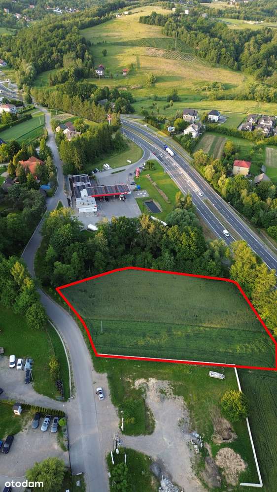 Działka budowlano - usługowa Głogoczów 43 ary-5