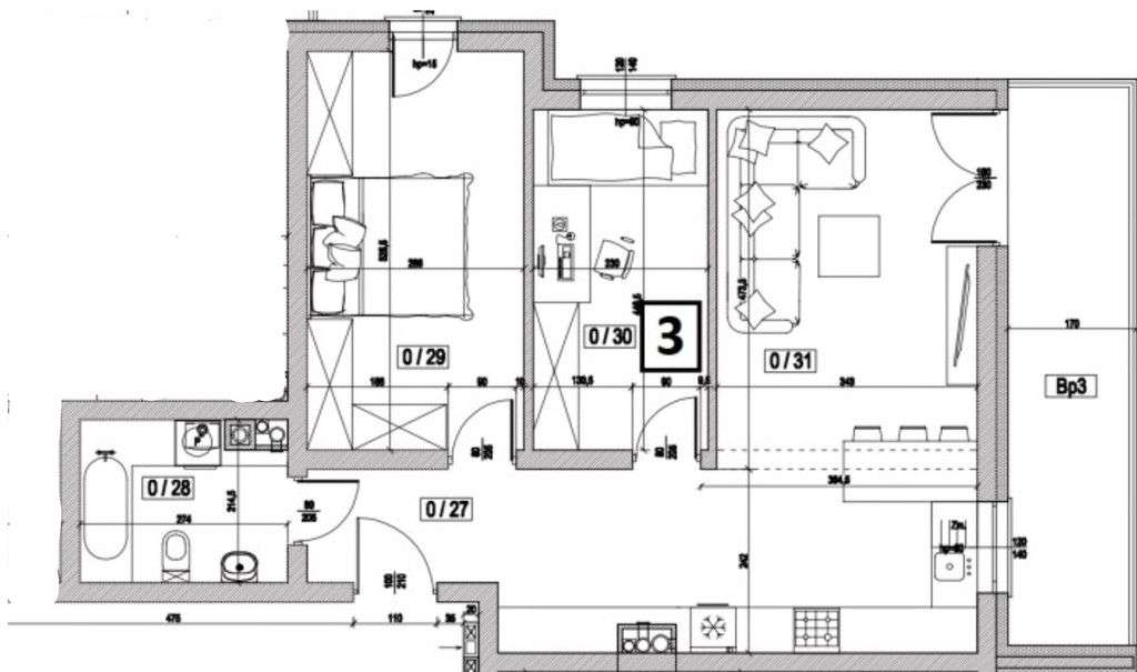 65m2-3pokoje z loggią i m.postojowym w cenie!-7