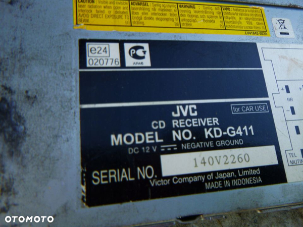 RADIOODTWARZACZ CD JVC KD-G411 - 4