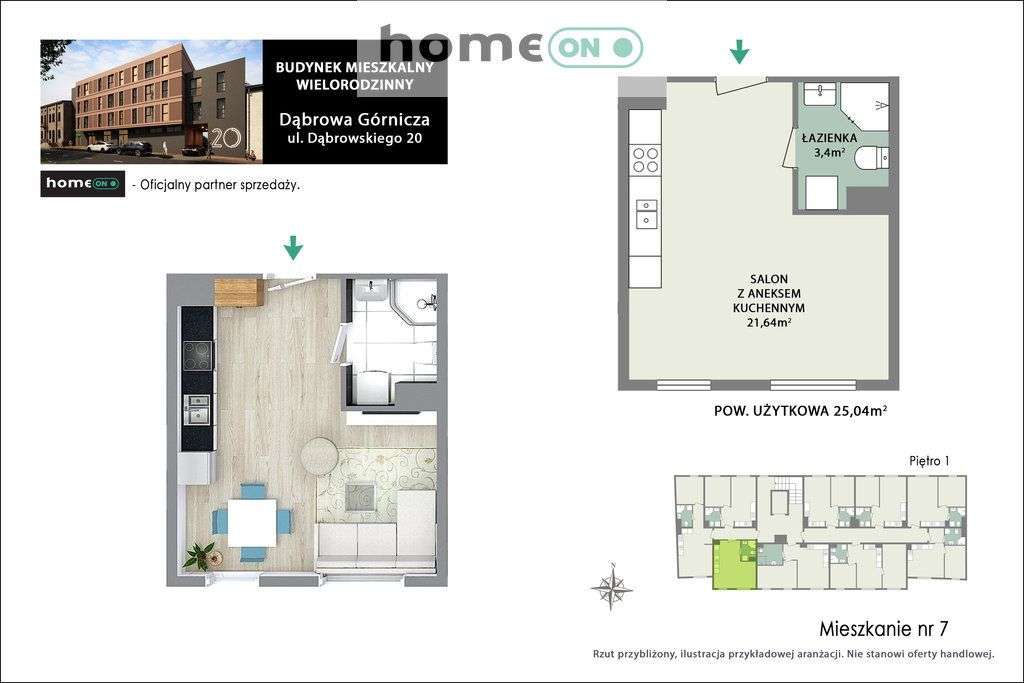 Nowoczesna kawalerka w Centrum! Nowa inwestycja! - Pełny obrazek: 2/4
