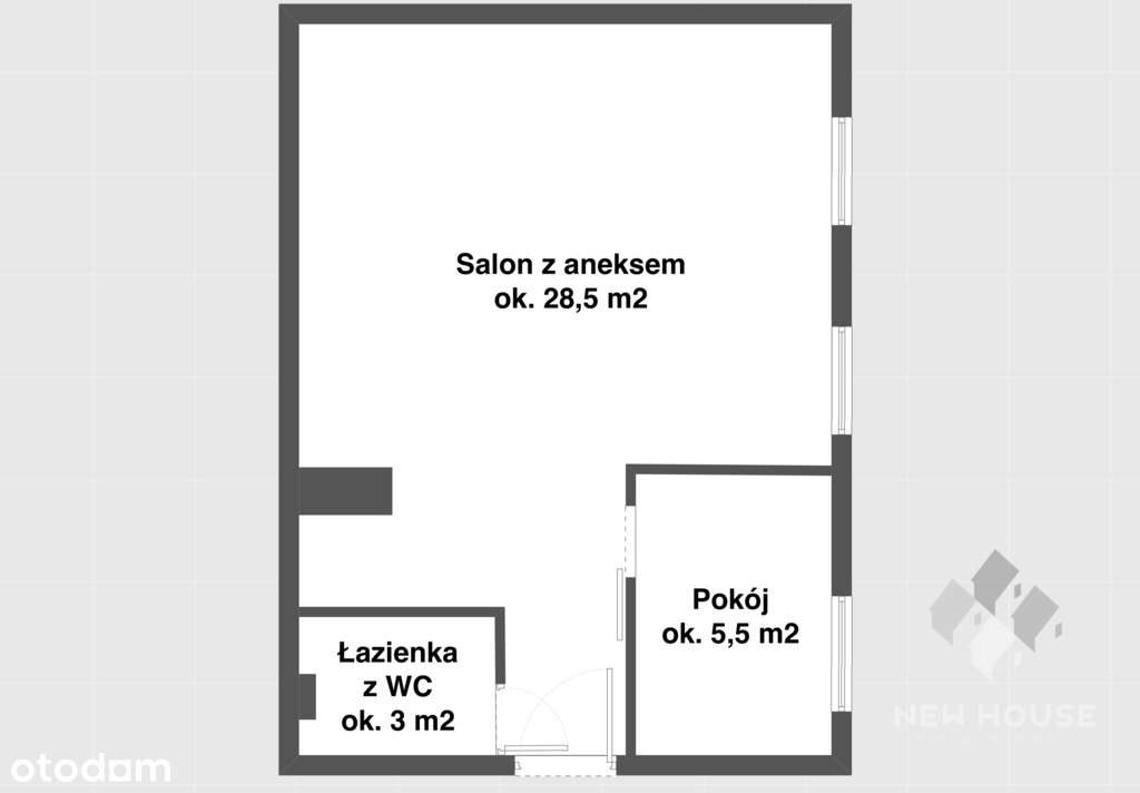 Żeromskiego, 37,4 m2, 2 pok., do wprowadzenia-6