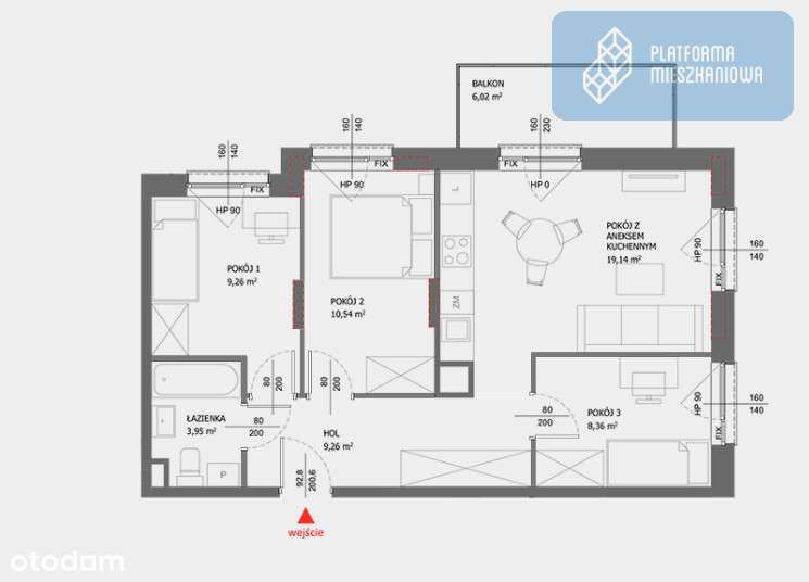 ⭐ Słoneczne 4-pok mieszkania | Idealne dla rodziny - Pełny obrazek: 4/6