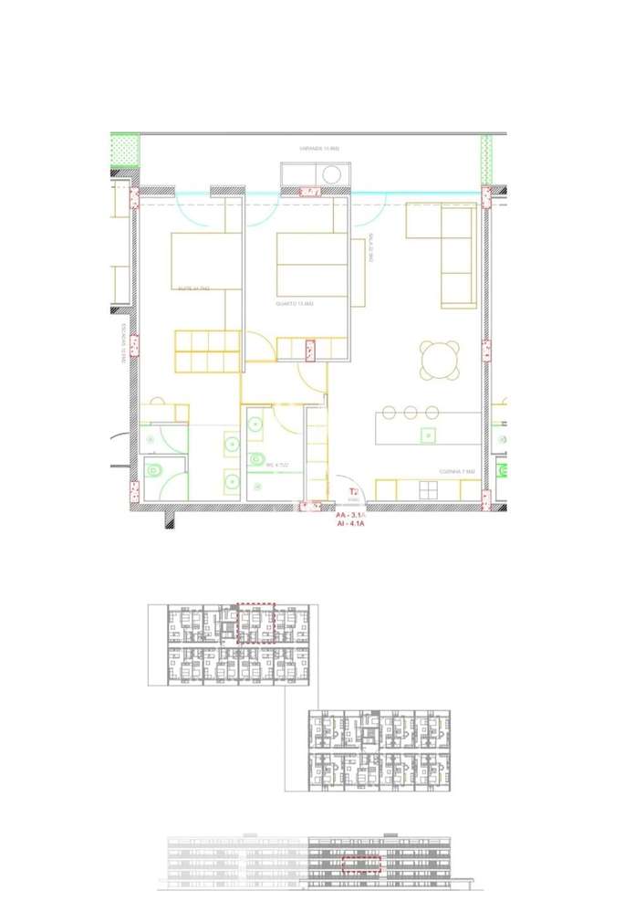 Apartamento T2 em condomínio com piscina em Ferreiros Braga-13