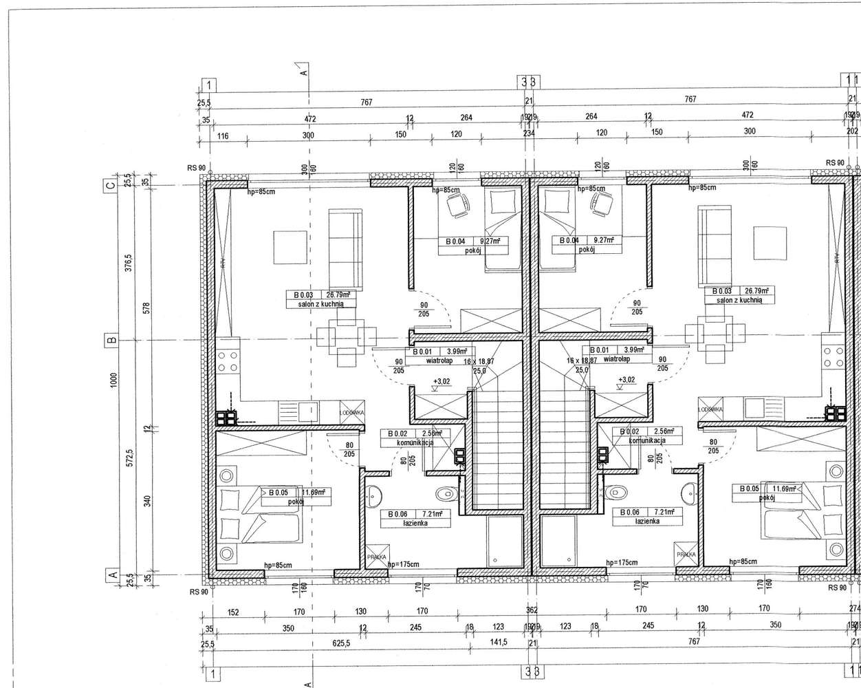 Mieszkanie na piętrze, 3 pokojowe z miejscem postojowym-6