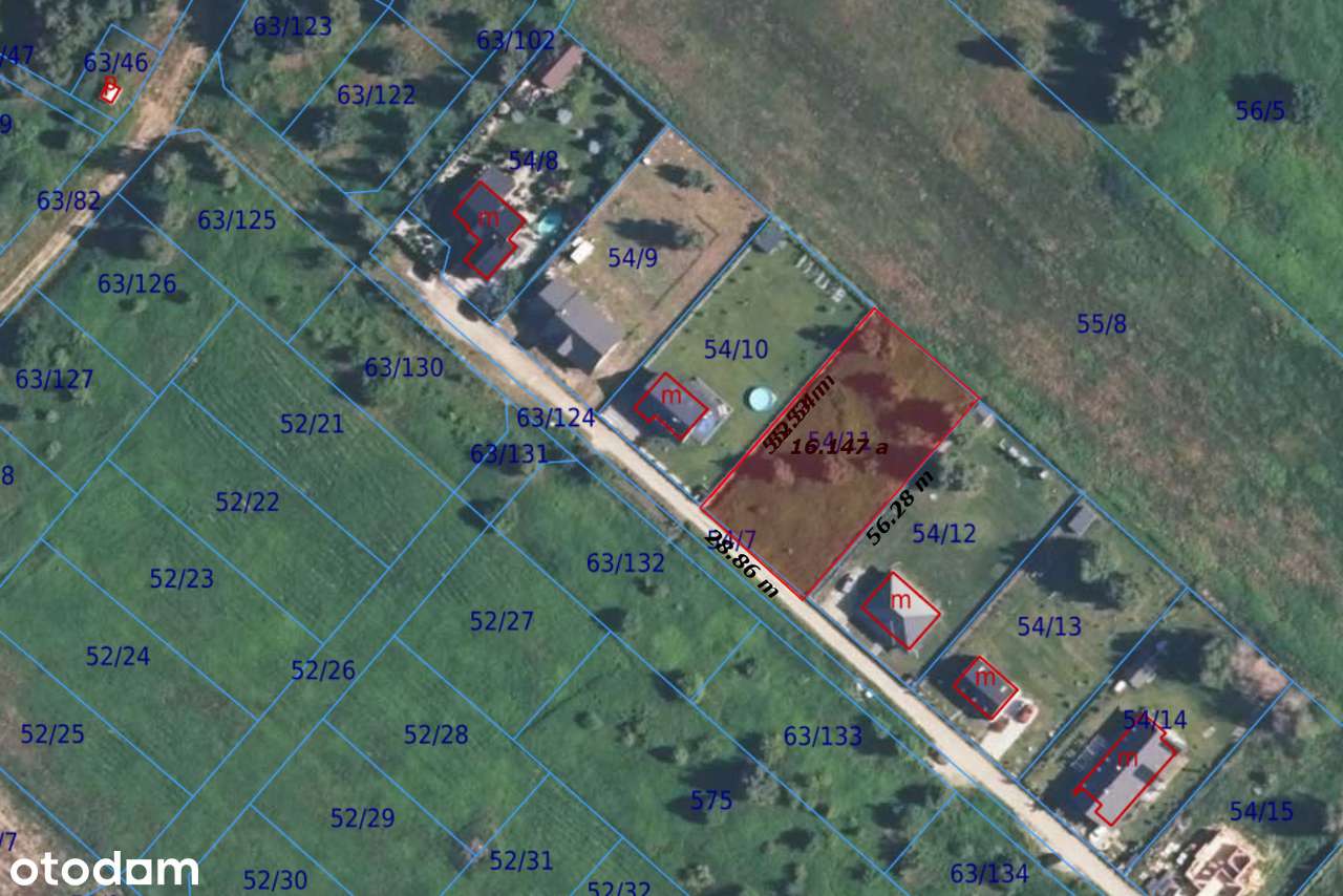 Działka budowlana Lubnów 1600 m², media