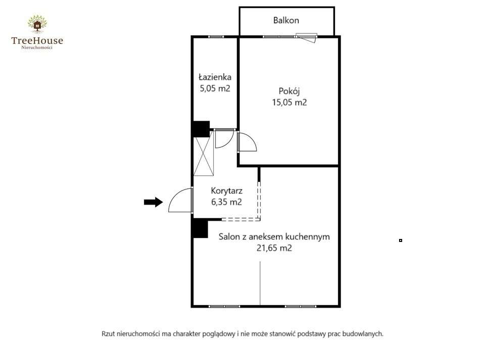 Stylowe 2-pokojowe mieszkanie w centrum Jarot-13