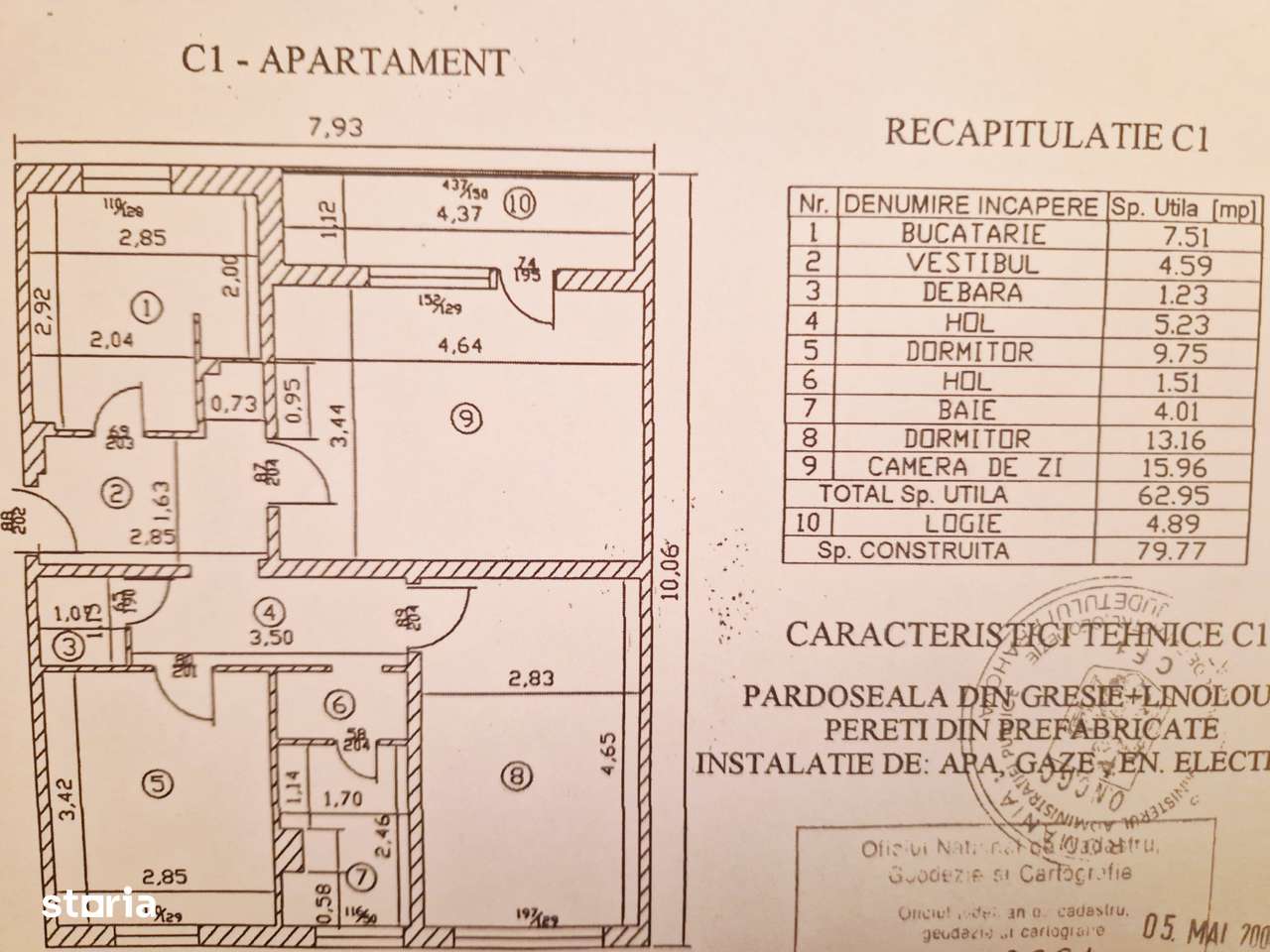 EXCLUSIV- Cafrom Imobiliare - VEST - Apartament 3 Camere de Vanzare-16
