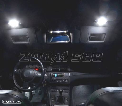 KIT 15 LAMPADAS LED INTERIOR PARA BMW E46 COUPE SEDAN 318I 325I 328I 330I M3 99-05 - 5