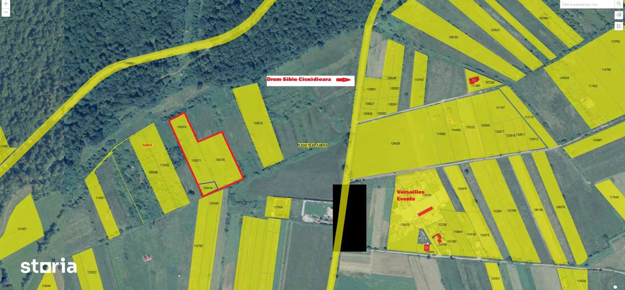 Teren 11350 m2 Sibiu, langa Padurea Dumbrava drum Sibiu-Cisnadioara-0