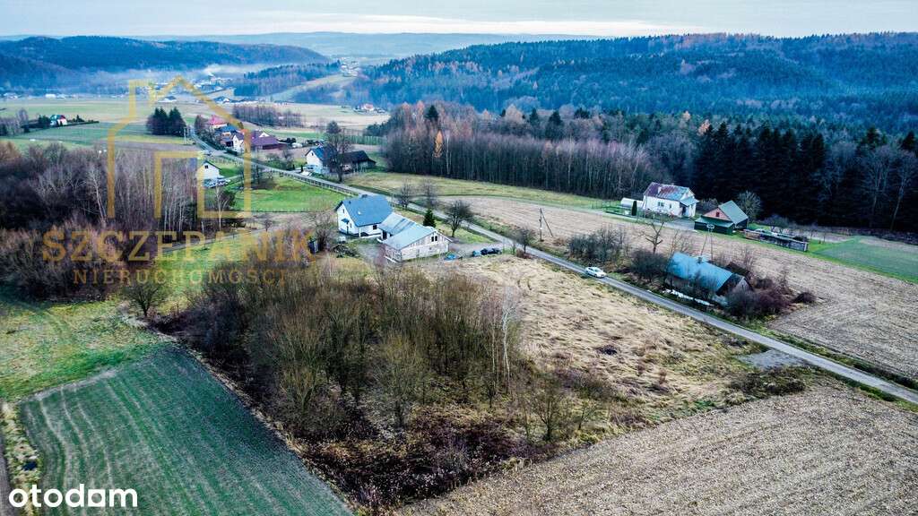 Piękna widokowa działka budowlana  25a z WZ, Media - Pełny obrazek: 5/9