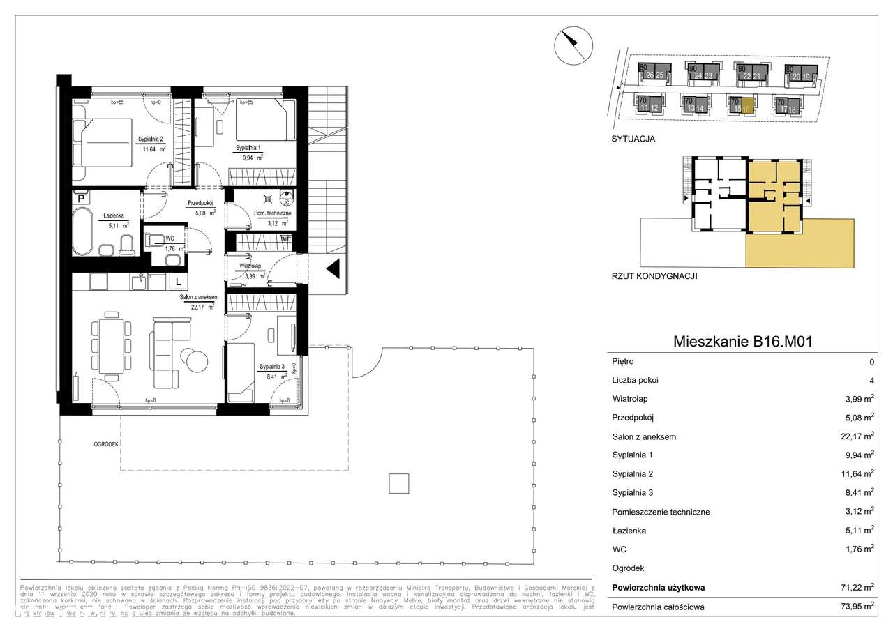 4-pokojowe mieszkanie 71m2 Bez Pośredników - Pełny obrazek: 2/7