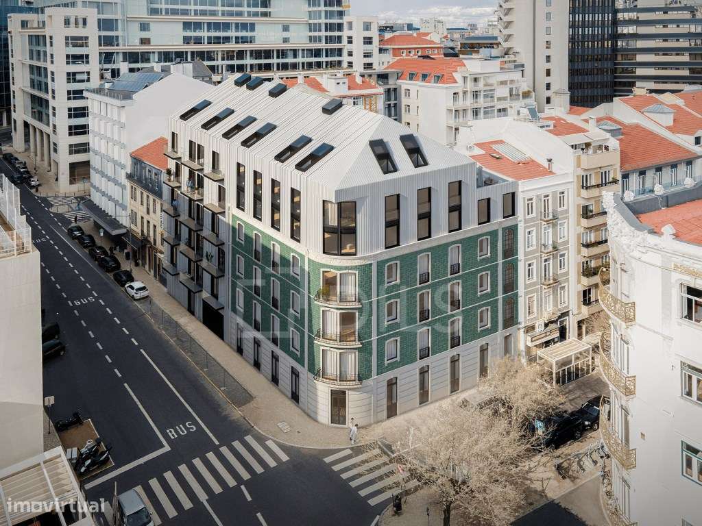 Apartamento T0 com terraço em novo empreendimento nas Avenidas Novas - Grande imagem: 1/28