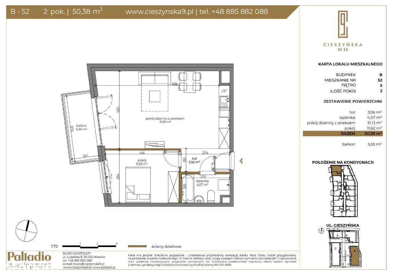 GOTOWE DO ODBIORU | Cieszyńska 9 | B-52 - Pełny obrazek: 2/7