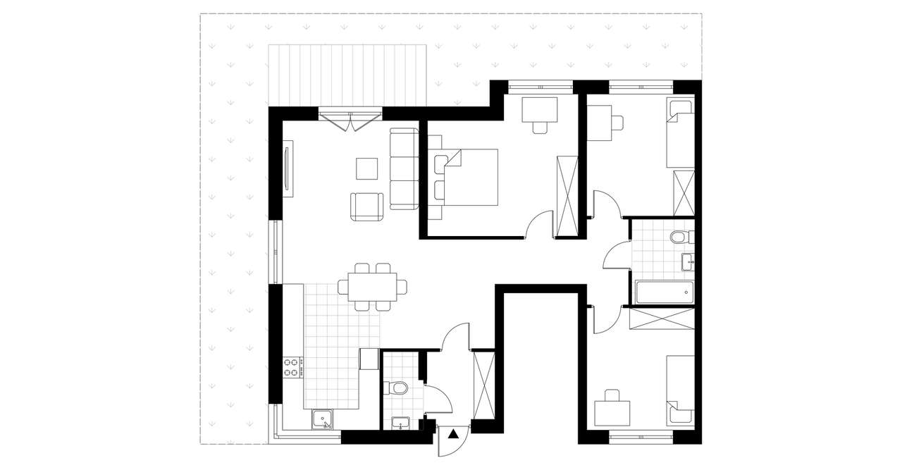 4-pokojowe mieszkanie 89m2 + ogródek Bez Prowizji - Pełny obrazek: 3/8