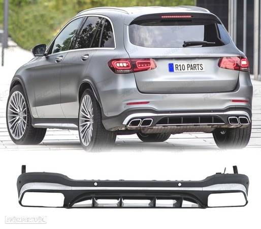 DIFUSOR PARA MERCEDES GLC C253 X253 AMG 16-22 LOOK GLC63 PRATEADO - 1