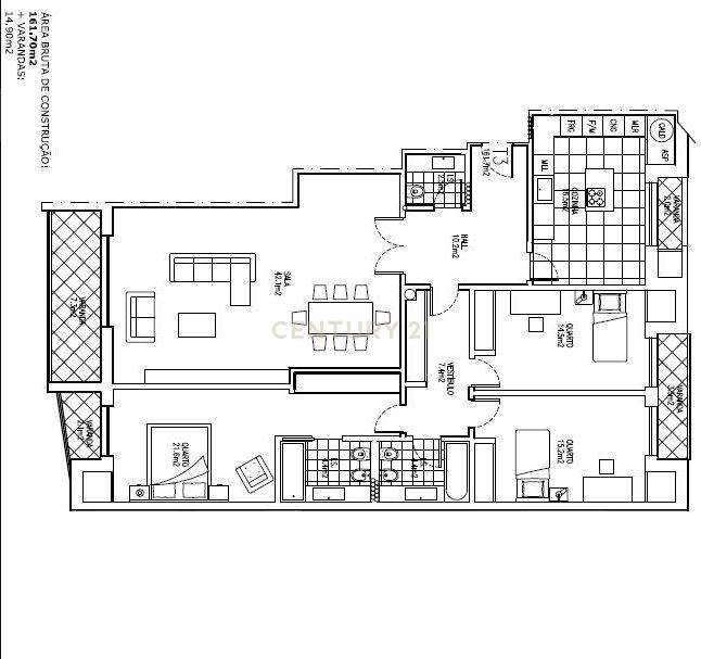 Apartamento T3 de Luxo com Box para 2 Carros — Quinta das Marianas, Pa-36