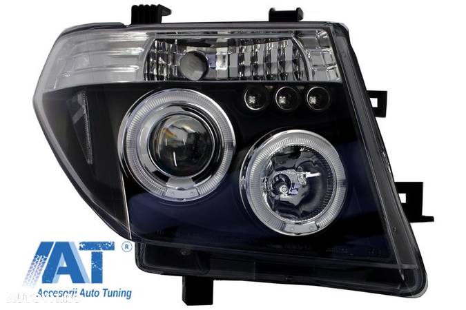 Faruri Angel Eyes Nissan Navara D40 (2004-2009) Nissan Pathfinder R51 (2005-2008) Negru - 2