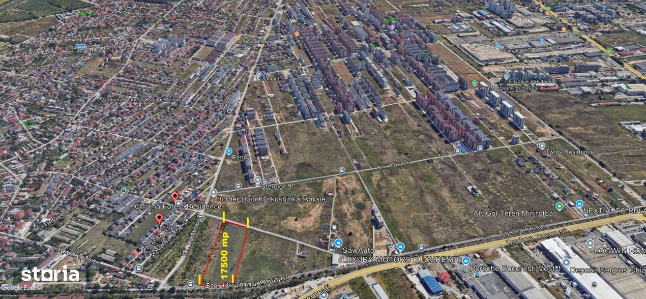 Chiajna teren 12500mp+5000mp pt. blocuri(P+14), Comision 0%-4