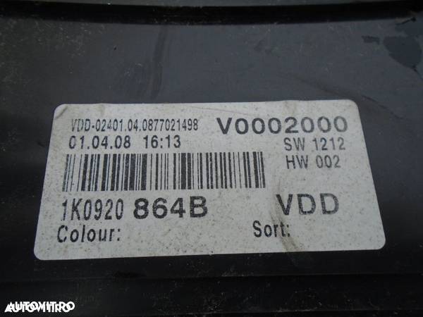 Ceas bord Volkswagen Golf 5 TDI din 2008 - 2