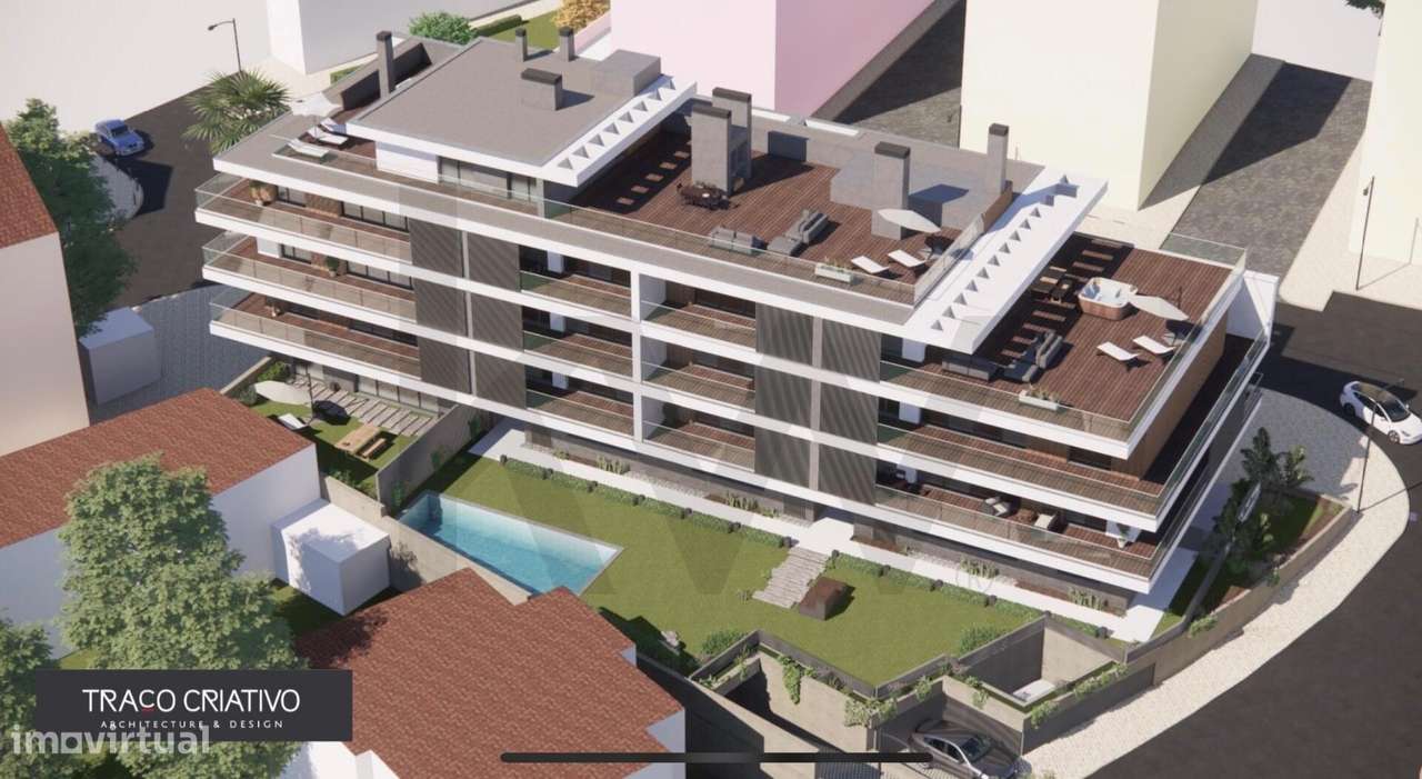 Condomínio Privado Quinta Grande | T1 | Piscina | Parqueamento - Grande imagem: 5/18