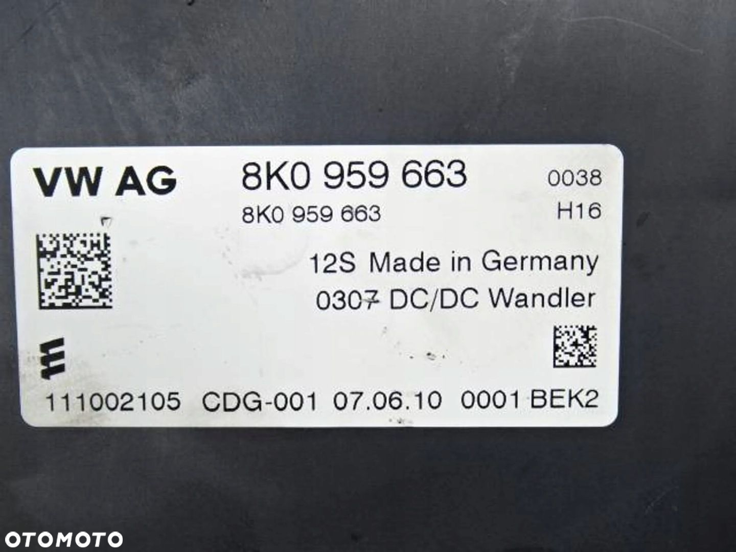 Moduł napięcia Audi A4 B8 - 2