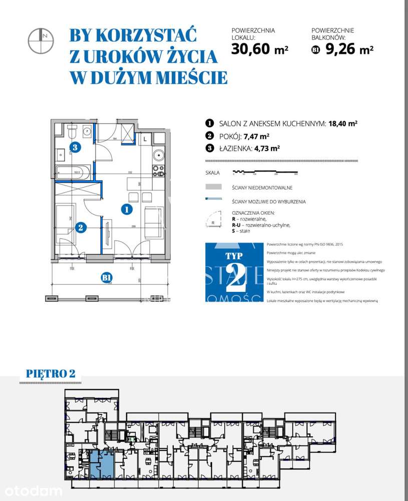 Mieszkanie z przestronnym balkonem w sercu Mokotow - Pełny obrazek: 5/5