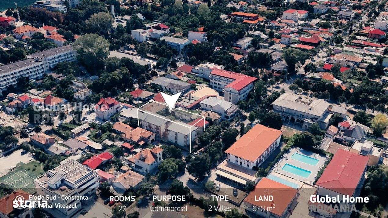 Pensiune Turistica | 2 Vile - 27 Camere Total - Teren 673 MP | Eforie - Imagine principală: 4/14