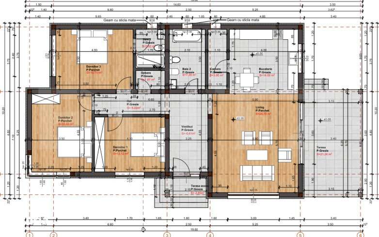 Casa 3 dormitoare, 120 mp utili, 500 mp teren - zona Unirea - Imagine principală: 2/15