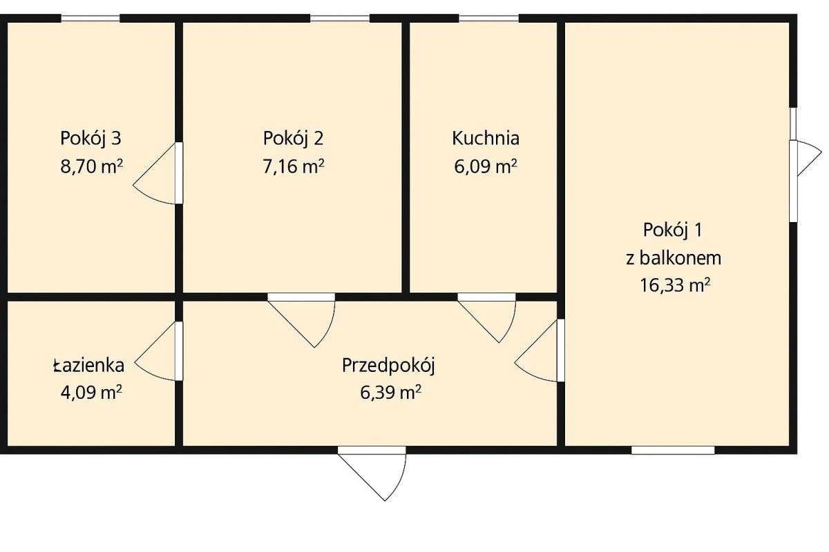 3 pokoje | balkon | Kochanowskiego| po odświeżeniu-15