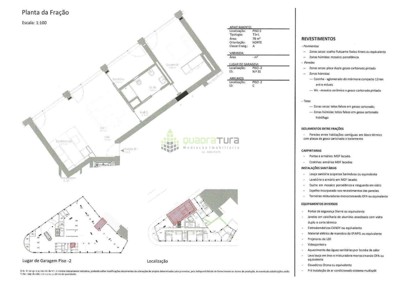 Apartamento T1+1 | Lugar de Garagem e Arrumo | BONFIM - Grande imagem: 3/9