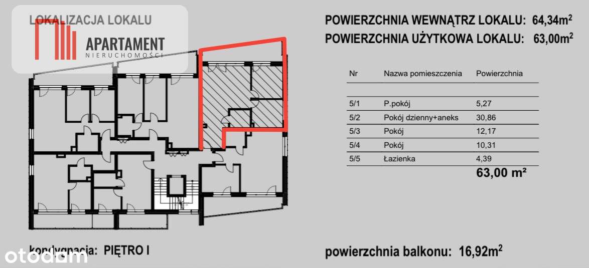 Ekskluzywne mieszkanie w Niemczu z dużym balkonem - Pełny obrazek: 4/5