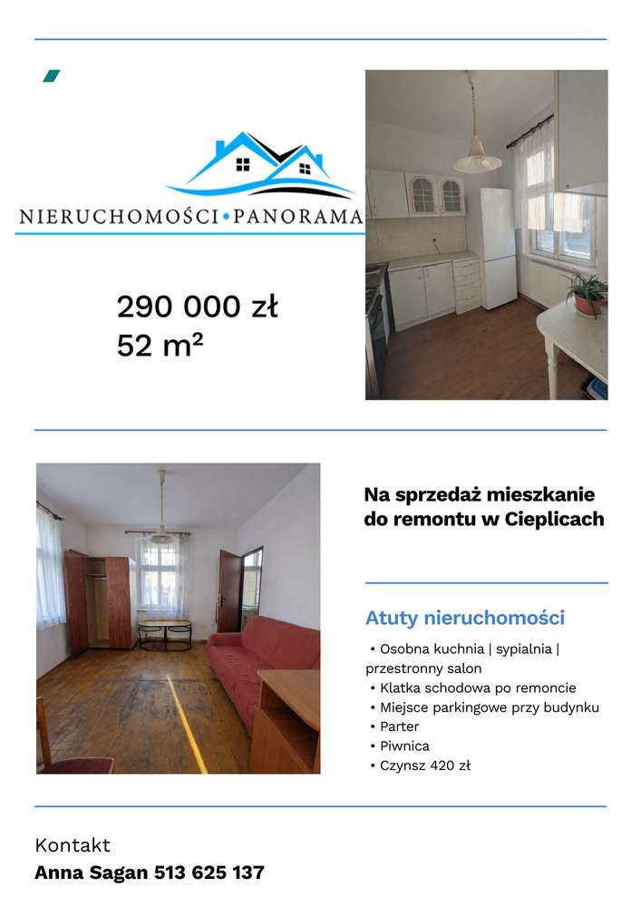 Mieszkanie dwupokojowe w Cieplicach do remontu - OKAZJA-5