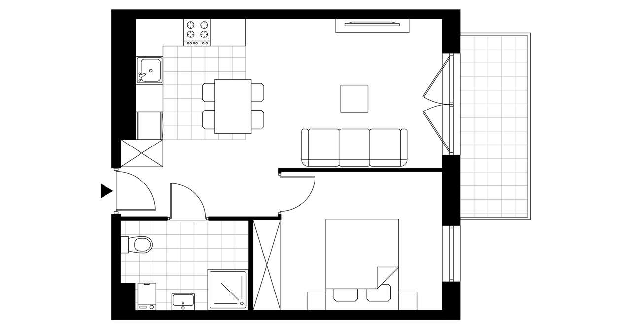 Osiedle Tkacka | mieszkanie 2-pok. | I-69 - Pełny obrazek: 4/9
