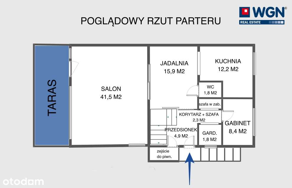 Dom w zabudowie bliźniaczej 248,9 m2, 5 pokoi, taras, ogród, Czerwonak-18