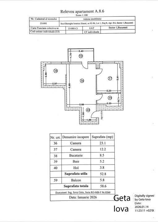 0% | Apartament 2 camere NOU, semidecomandat, 58 mp, 2 bai  | Atrium --9