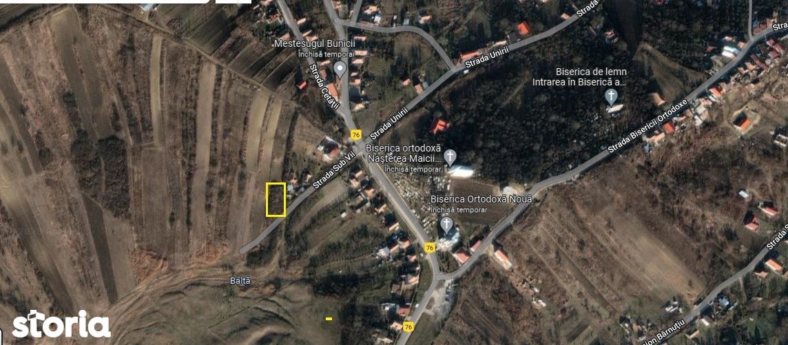 Parcela teren 632 mp intravilan Cojocna Cluj | comision 0%