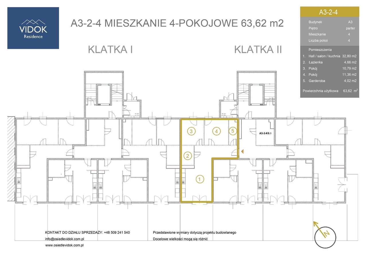 Vidok Residence | mieszkanie 4-pok. | A3-2-4 - Pełny obrazek: 2/7