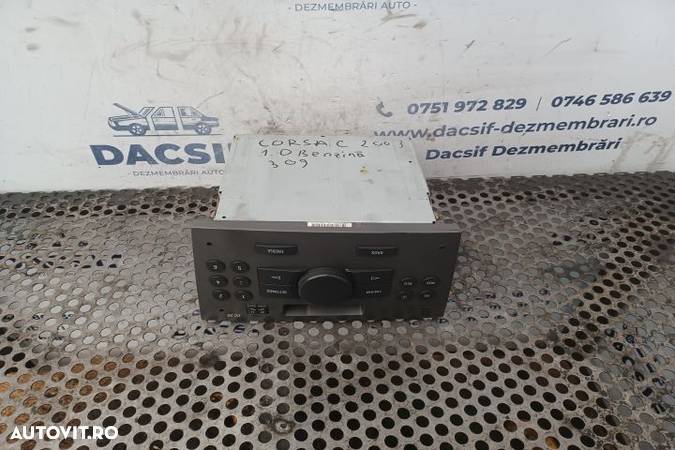 Radio cd 1.0 XEP Opel Corsa C (facelift)  [din 2003 pana  2006] seria Hatchback 5-usi 1.0 MT (60 hp - 1