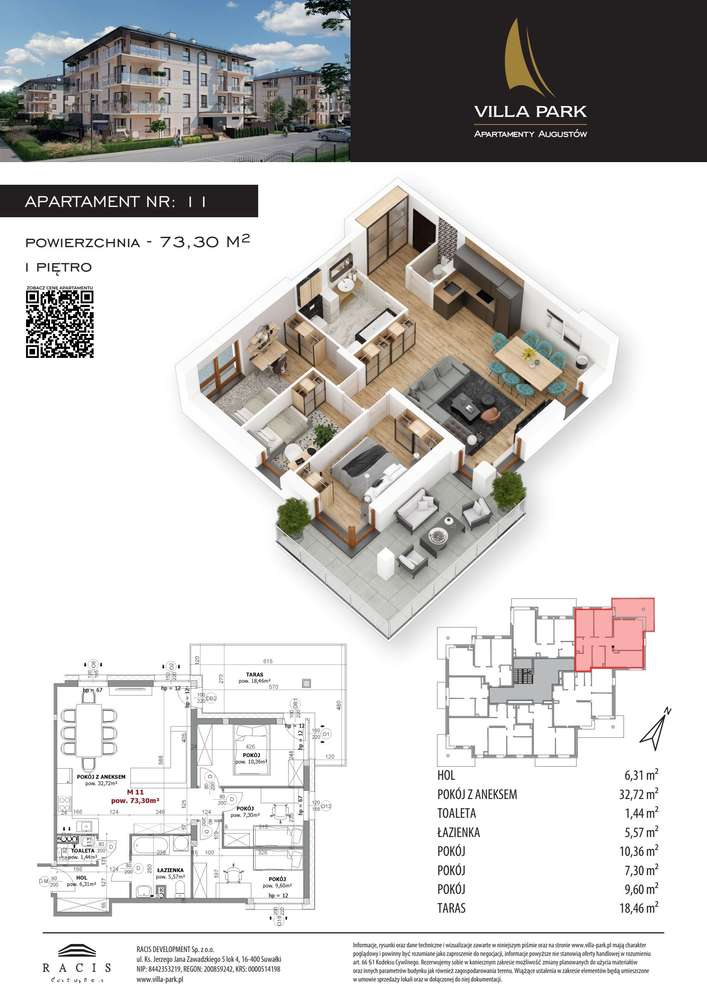 Villa Park | apartament 4-pok. | C11 - Pełny obrazek: 2/7