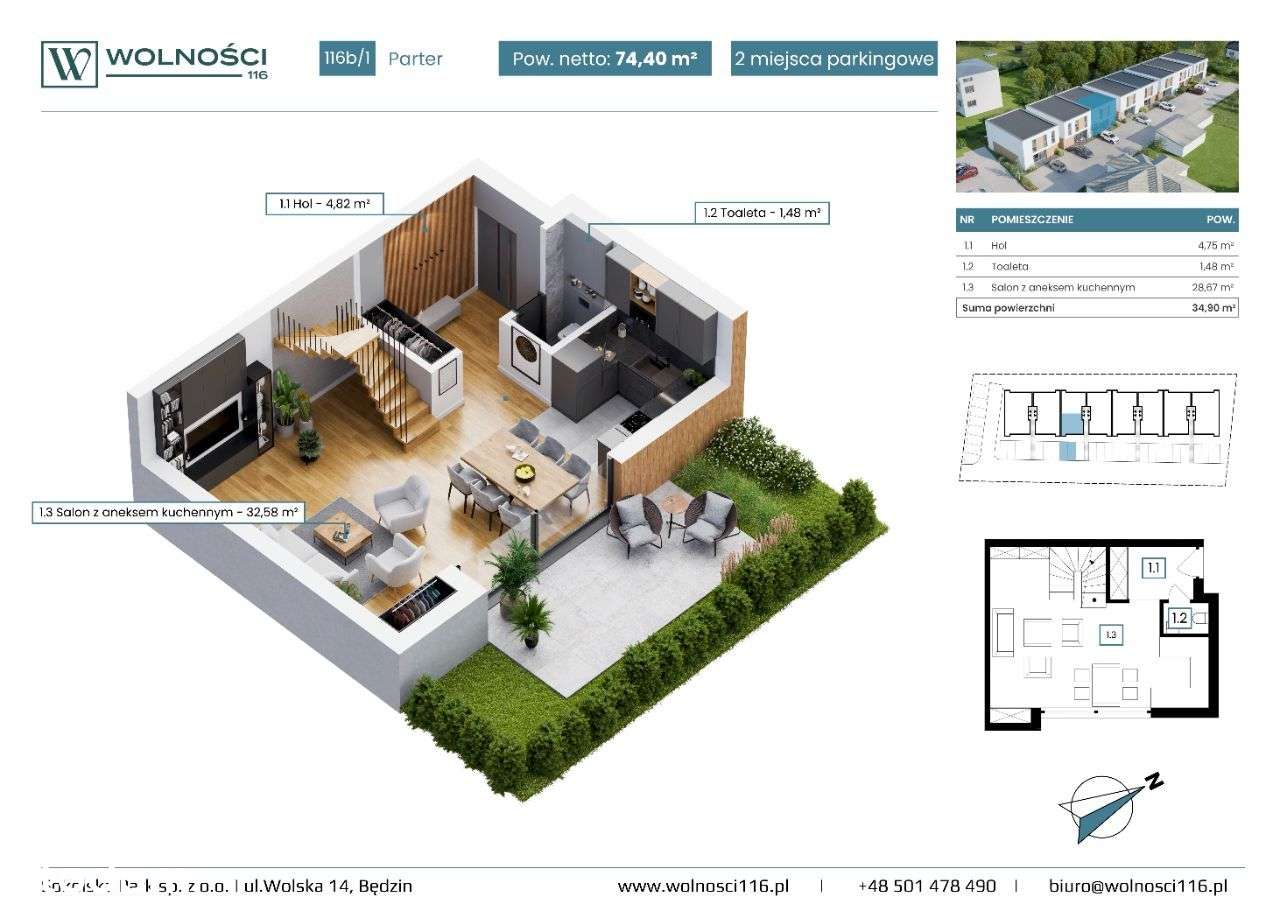 Osiedle Wolności 116, Mieszkanie 3.1 - Pełny obrazek: 2/17